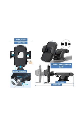 Hb-39 Otomatik Klipsli Araba Telefon Tutacağı Vakumlu Yüksek Kalite Telefon Tutucu