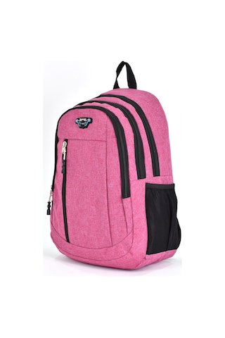 Elatae Unisex Ortopedik Çok Gözlü Günlük Seyahat Okul Sırt Çantası Pembe 5057
