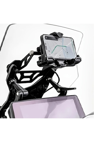 Xuweiwei Bmw C400x Motorcycle Black 12mm Gps Navigasyon Braketi Akıllı Telefon Kamera Tutucu