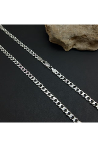 925 Ayar Gümüş Gurmet Model Kolye 4.5 Mm Gümüş