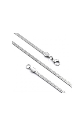 Beycen Aksesuar İtalyan Erkek Çelik Kolye 4x2mm 55cm 3902eck030 Çok Renkli