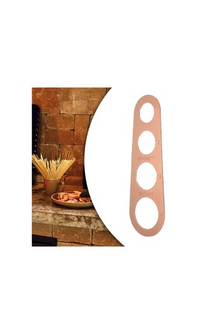 Suntek Paslanmaz Çelik Spagetti Ölçme Aracı Makarna Cetveli Gül Altın