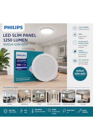 Northcity 14w Yuvarlak Sıvaaltı Led Slim Panel 1250 Lumen Abanoz
