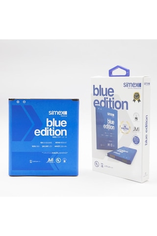 Simex G530/j3/j5 Galaxy Grand Prime İle Uyumlu Sbt-03 Eb-bg530bbc Batarya Blue Edition