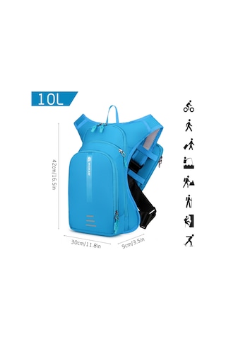 Weikani Telefon Tutucu Çanta İle 10l Bisiklet Nemlendirme Sırt Koyu Mavi Diğer