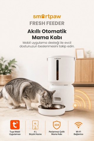 Fresh Feeder Akıllı Otomatik Mama Kabı Distribütör Garantili