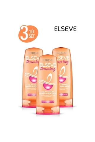 L'Oreal Paris Elseve Dream Long Kolay Tarama Bakım Kremi 3 x 360 ML