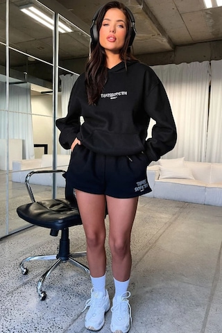 Altamira Kadın Thatssofetch Baskılı Oversize Kapşonlu Sweatshirt 001