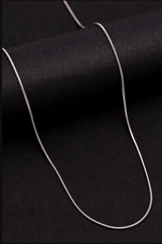 Osmanlı Gümüş Sarp Model Erkek Çelik Kolye Zincir