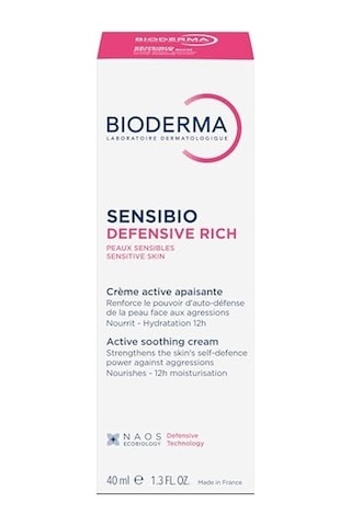 Bioderma Sensibio Defensive Rich Hassas Ve Kuru Cilt Antioksidan E Vitamini Yoğun Nemlendirici Krem 40 Ml