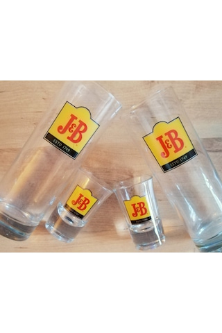 2 Adet Jb Shot + 2 Adet Long Votka Bardağı