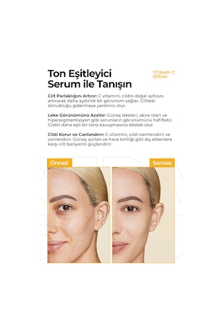 C Vitamini Aydınlatıcı Renk Tonu Eşitleyici Leke Karşıtı Serum 50ml