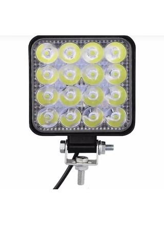 Point 16 Led Off Road Iş Makinesi Kamyon Traktör Projektör Çalışma Ve Sis Lambası 48 Watt 12v 1