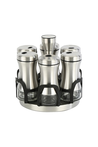 Vitale Gümüş Renkli 6'lı Baharatlık Seti Mtfk.0127