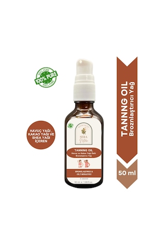 Sera Natura Havuç Yağı & Kakao Yağı Özlü Bronzlaştırıcı Yağ 50 ML