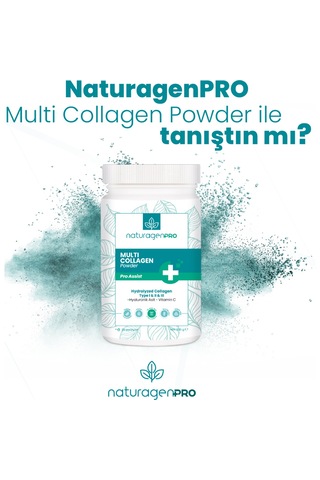 Naturagen Pro Kolajen Powder 330 G Tip1, tip2, tip3 Limon Aromalı