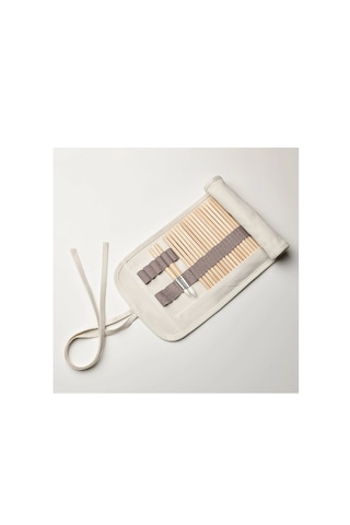 Ikea Solfågel Katlanır Kalem Kutusu , Bej, 46x21 Cm