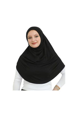 Modish Group Uzun Hazır Giyim Turban Yumuşak Eşarp Islami Giyim Viskon - Siyah Siyah