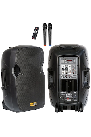 Hs-1500a Mikrofonlu Taşınabilir Portatif Ses Sistemi 12" 1500w