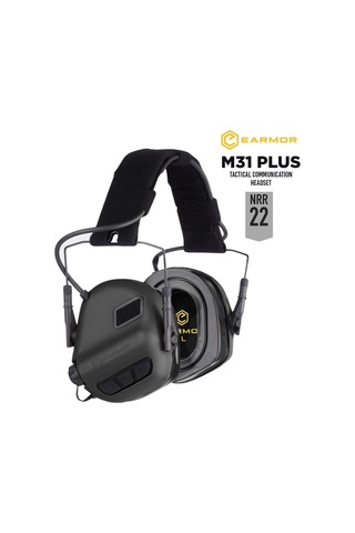 Opsmen Earmor M31 Plus Elektronik Atış Kulaklığı Kulak Koruma Black Siyah