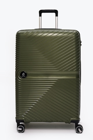 Elatae Exclusive Pro Polipropilen Kırılmaz 3'lü Valiz Seti Büyük - Kabin Boy Ve Makyaj Çantası Haki 5239