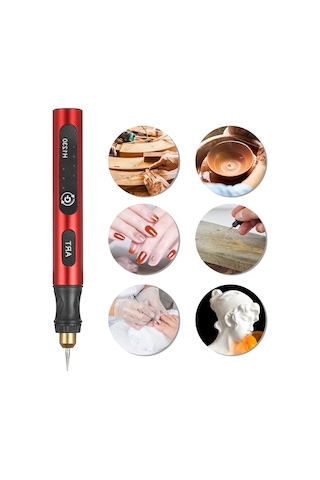 Geeroyoo Kablosuz Mini Döner Alet Seti - 3 Hızlı, Usb Şarjlı, 4 Taşlama Ucu İle Çok Amaçlı Dıy El Aleti