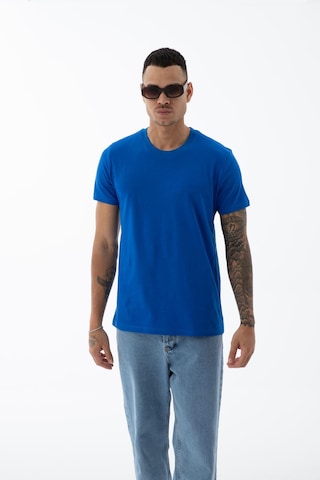 Erkek Pamuklu Kumaş Regular Fit Kesim Bisiklet Yaka T-shirt