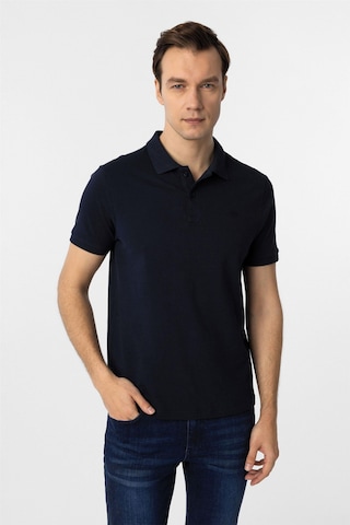Süvari Lacivert Slim Fit Düz Polo Yaka Tişört
