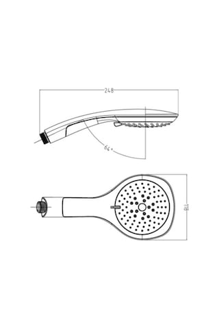 Ulzyvf Tema Bianco 5 Fonksiyonlu El Duş Başlığı 55085 Diğer Maksimum Pratiklik Diğer