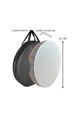 Bs41 Ayarlı Pvs Bendir 41 Cm Kılıf Ve Akort Anahtarı Hediyeli