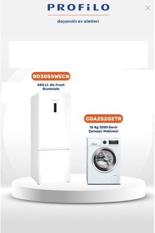 Profilo 2'li BD3055WECN + CGA25202TR Avantajlı Set