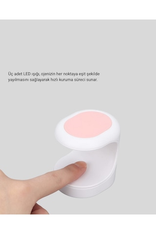 Mini Oje Kurutma 16w Led Uv Hızlı Kurutma Taşınabilir Kompakt