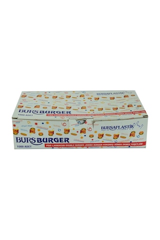 Bursa Plastik Bursburger Pide Lahmacun Burger Kokoreç Döner Ekmek Hışır Poşeti 13x26 1000 Adet Genel