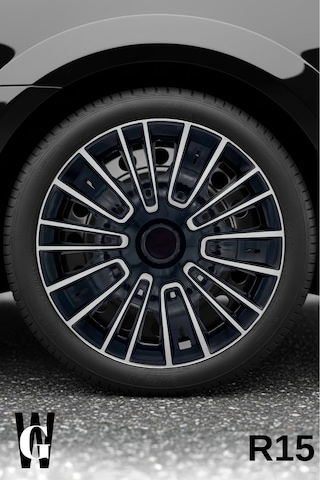 Volkswagen Golf 15 İnç Jant Kapağı 4 Adet Siyah Gri C116