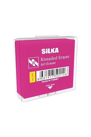 Silka Hamur Silgi Neon Renk Art-26r 12 Adet