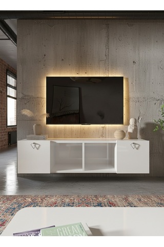 Resital Tv Ünitesi S1243-1 Beyaz Beyaz