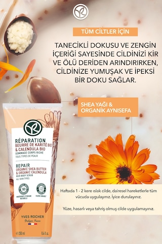 Yves Rocher Vücut Peelingi - Arındırıcı Ve Yumuşatıcı / Reparation 250 Ml