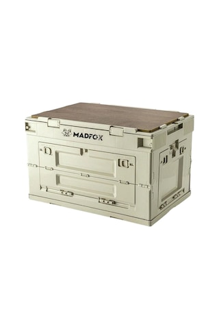 Katlanabilir Kamp Saklama Kutusu - 60 Lt - Madfox - Haki - 547304