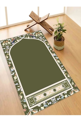 Diz Acıtmayan Yumuşak Süngerli Seccade Ve Namazlık Yeşil