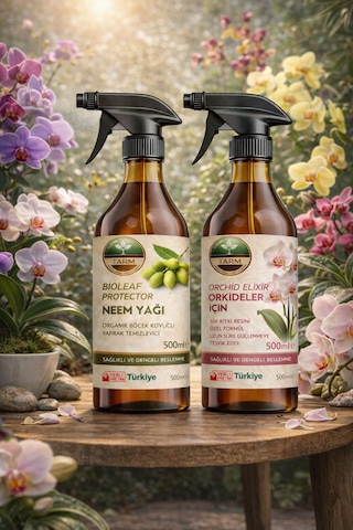Orkide Bitki Besini Ve Neem Yağı İkili Bakım Seti 2 L - 1 L - 1 L - 500 ML