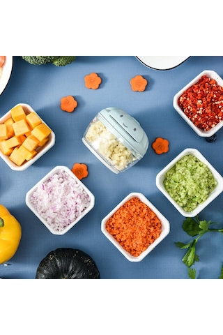 1 Adet Sarımsak Doğrayıcı Manuel Sarımsak Presi Yiyecek Sebze Kesici Et Kıyma Makinesi Mutfak Aletleri El Kıyma Makinesi Sarımsak Ezici Yeşil