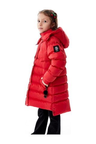 Benitto Kids Kız Çocuk Kapüşonlu Kışlık Şişme Mont 51356 Kırmızı