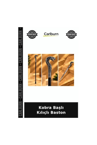 Premium Kobra Başlı Kılıçlı Baston Aksesuar Tasarım Giriş