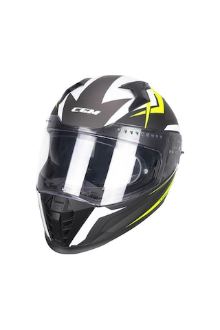 Cgm 311G Blast Sport Kapalı Kask Mat Siyah Sarı