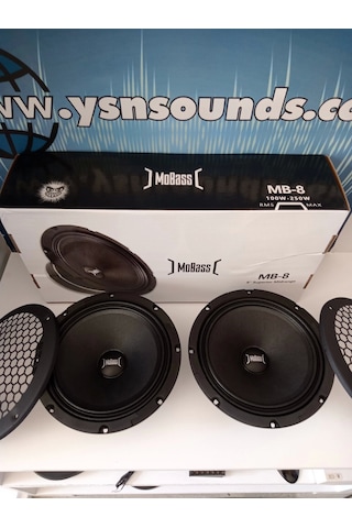 Mobass 20cm Midrange - Mobass Mb8 200w 100rms Midrange 20cm