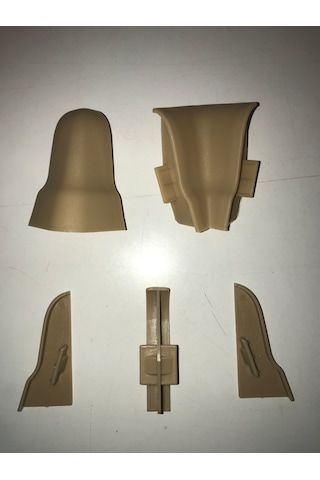 Laminat Parke Süpürgelik Köşe Bağlantı Elemanı 6 CM Beyaz  Renk