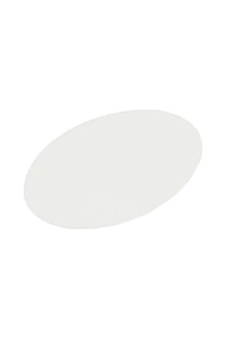 Gofret Pasta Üstü Yazı Plakası Oval Pk:24 Lü Beyaz