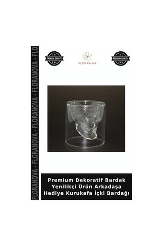 Premium Dekoratif Bardak Yenilikçi Ürün Arkadaşa Hediye Kurukafa İçki Bardağı Çok Renkli