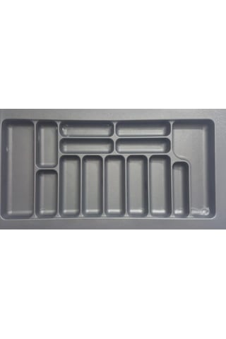 Starax 2293 Çekmece İçi Plastik Kaşıklık Gri Renk 94x49 Cm 14 Gö