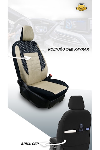 Renault Clio Symbol Fluence Megane Broadway Toros Tam Set Krem